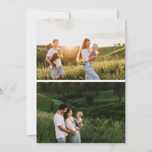 Happy Holidays Red Hand Drawn Bow Winter 3 Foto Einladung (Rückseite)