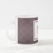 Happy Holidays Red Kariert Mattglastasse (Links)