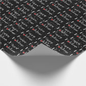 Happy Holidays Red Ornament Geschenkpapier (Ecke)