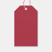 Happy Holidays Red Script Weihnachten Geschenkanhänger (Rückseite)