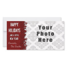Happy Holidays Red Snowflake