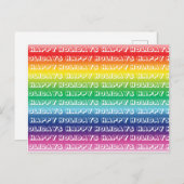 Happy Holidays Regenbogenfarben Gay Pride lgbt lgb Postkarte (Vorne/Hinten)