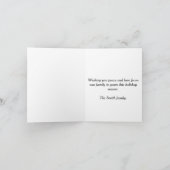 Happy Holidays Rentier Foto Weihnachten (Innenseite)