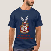 Happy Holidays Rentier Vancouver Fire Rescue T-Shirt (Vorderseite)