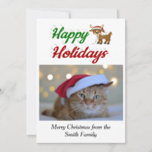 Happy Holidays Rentier Weihnachts-Foto