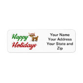 Happy Holidays Rentier Weihnachtsskript (Vorne)