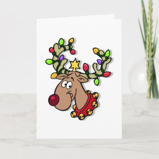 Happy Holidays Rentiere WeihnachtsLICHT Urlaub Feiertagskarte