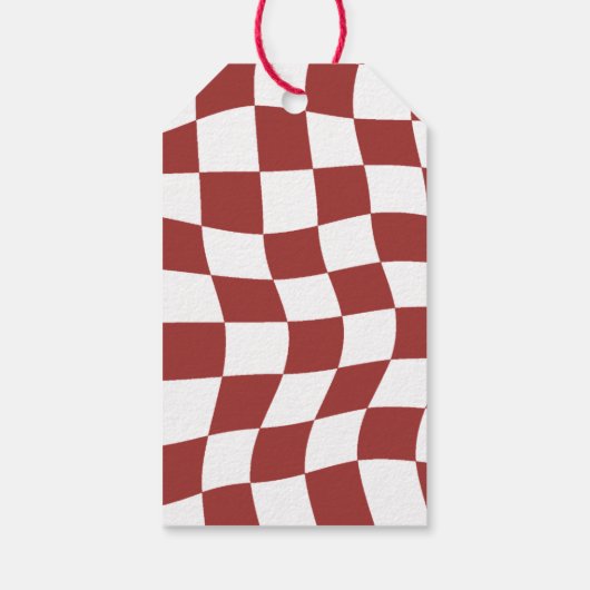 Happy Holidays | Retro Playful Typografy Geschenkanhänger (Rückseite)