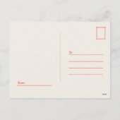 Happy Holidays Retro Weihnachtsfeiertag Postkarte (Rückseite)