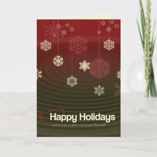 Happy Holidays Ripple Card Feiertagskarte