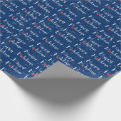 Happy Holidays Rote Ornamente Geschenkpapier (Ecke)