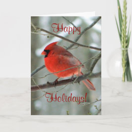 Happy Holidays (Roter Kardinal) Card Feiertagskarte