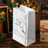 Happy Holidays Roter Kardinal Weihnachten Kleine Geschenktüte