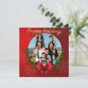 Happy Holidays Rotes Foto Weihnachten