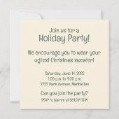 Happy Holidays Rottweiler Hunde Einladung (Rückseite)