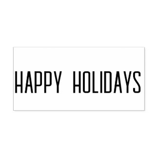 Happy Holidays Rubber Briefmarke Gummistempel