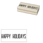 Happy Holidays Rubber Briefmarke Gummistempel (Stempel)