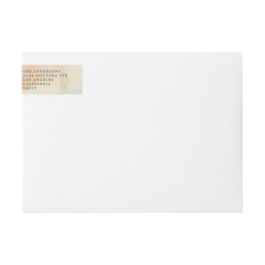 Happy Holidays Rücksendeadresse (Vorderseite)