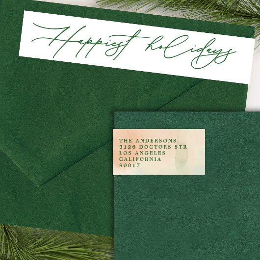 Happy Holidays Rücksendeadresse