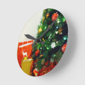 HAPPY HOLIDAYS RUNDE WANDUHR (Winkel)