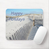 Happy Holidays Sand Dunes und Zäune Mousepad (Mit Mouse)