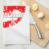 Happy Holidays - Santa Claus - Handtuch (Viertel Falte)