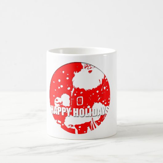 Happy Holidays - Santa Claus - Kaffeetasse (Mittel)