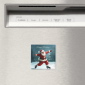 Happy Holidays Santa Claus  Magnet (In Situ (Geschirrspüler))