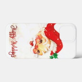 Happy Holidays, Santa Claus Retro Case-Mate iPhone Hülle (Rückseite (Horizontal))
