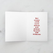 Happy Holidays Santa Feiertagskarte (Innenseite)