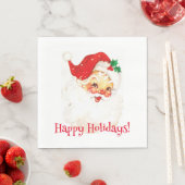 Happy Holidays Santa! Serviette (Beispiel)