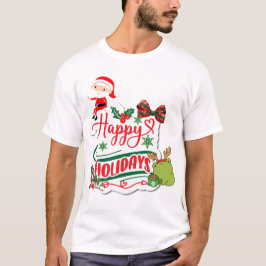 Happy Holidays Santa und Kero T-Shirt