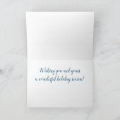 Happy Holidays schlafende Welpe Karte (Innenseite)