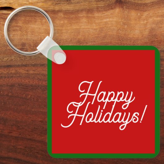 Happy Holidays Schlüsselanhänger (Vorderseite)