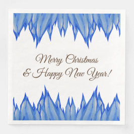 Happy Holidays, Schneeflocken, Icicles Paper Napki Serviette