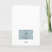 Happy Holidays - Schneemann Feiertagskarte (Rückseite)