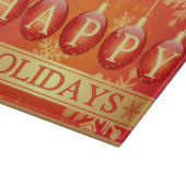 HAPPY HOLIDAYS SCHNEIDEBRETT (Ecke)