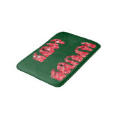 Happy Holidays schöner Phantastischer Roter Text G Badematte (Schrägansicht)