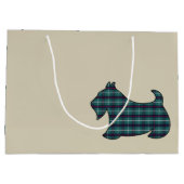 Happy Holidays Scottish Terrier Gift Bag Große Geschenktüte (Rückseite)