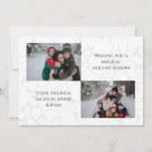 Happy Holidays Script Foto Feiertagskarte (Rückseite)