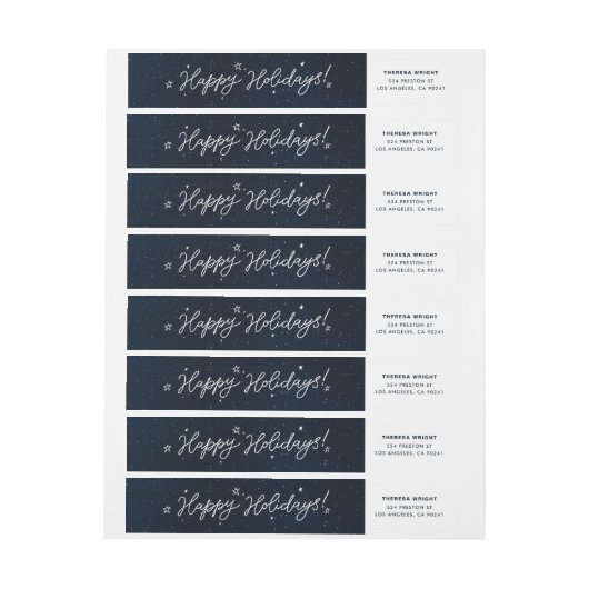 Happy Holidays Script Starry Night (Bogen)