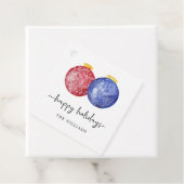 Happy Holidays Script Weihnachtsschmuck Geschenkanhänger (Beispiel)