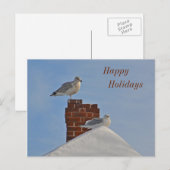 Happy Holidays Seashore Feiertagspostkarte (Vorne/Hinten)