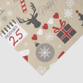 Happy Holidays Seidenpapier (Ausschnitt)
