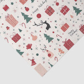 Happy Holidays Seidenpapier (Ausschnitt)