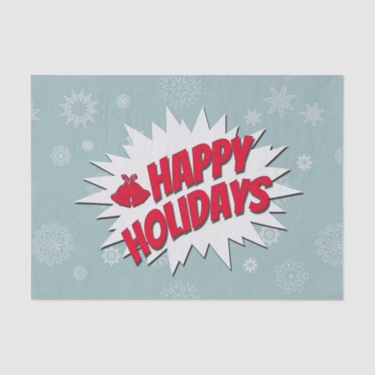 Happy Holidays Seidenpapier (Vorderseite)