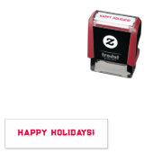 Happy Holidays Self-Inking Briefmarke Permastempel (Beispiel)