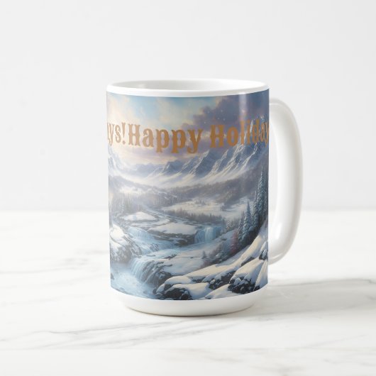 Happy Holidays Serie Kaffeetasse (VorderseiteRechts)