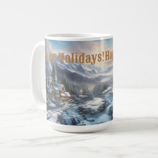 Happy Holidays Serie Kaffeetasse (Vorderseite Links)