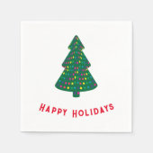 Happy Holidays Serviette (Vorderseite)